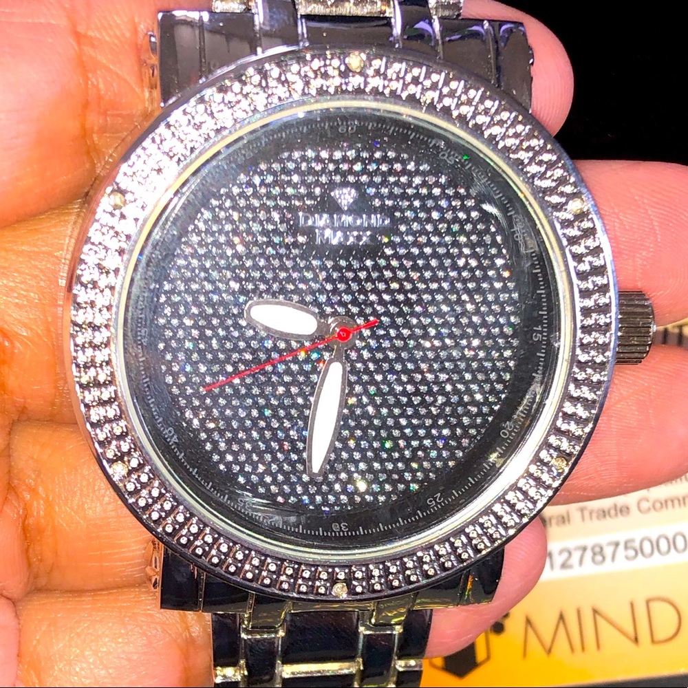 REAL DIAMOND watch! Comes w/ authenticity card WOW